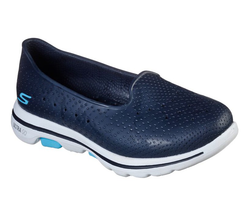 Skechers Cali Gear: Gowalk 5 - Sun Kissed - Womens Slip On Shoes Navy [AU-LT6948]